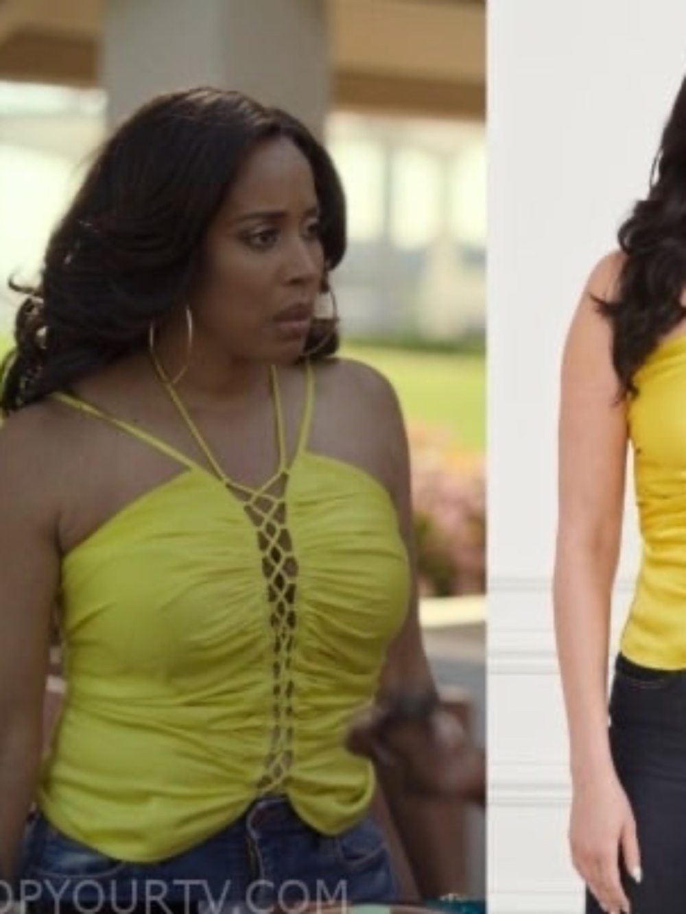NWT Guess Marciano Maya Lace Up Tank Top - Picture 2 of 7